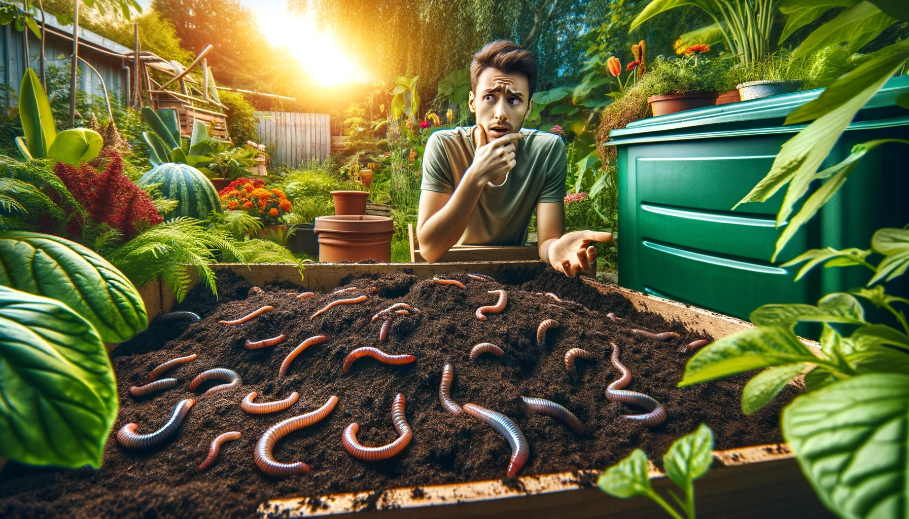 -Red wiggler Compost Worms- Red Wigglers- Composting Worms- Compost Worms- Worm Castings-